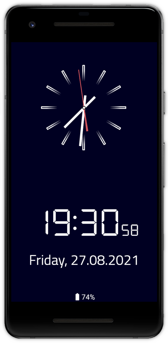 Screenshot of Clock Screensaver & Widget