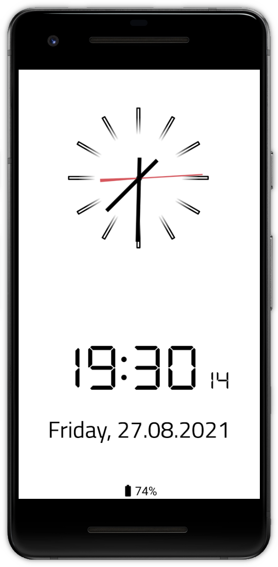Screenshot of Clock Screensaver & Widget