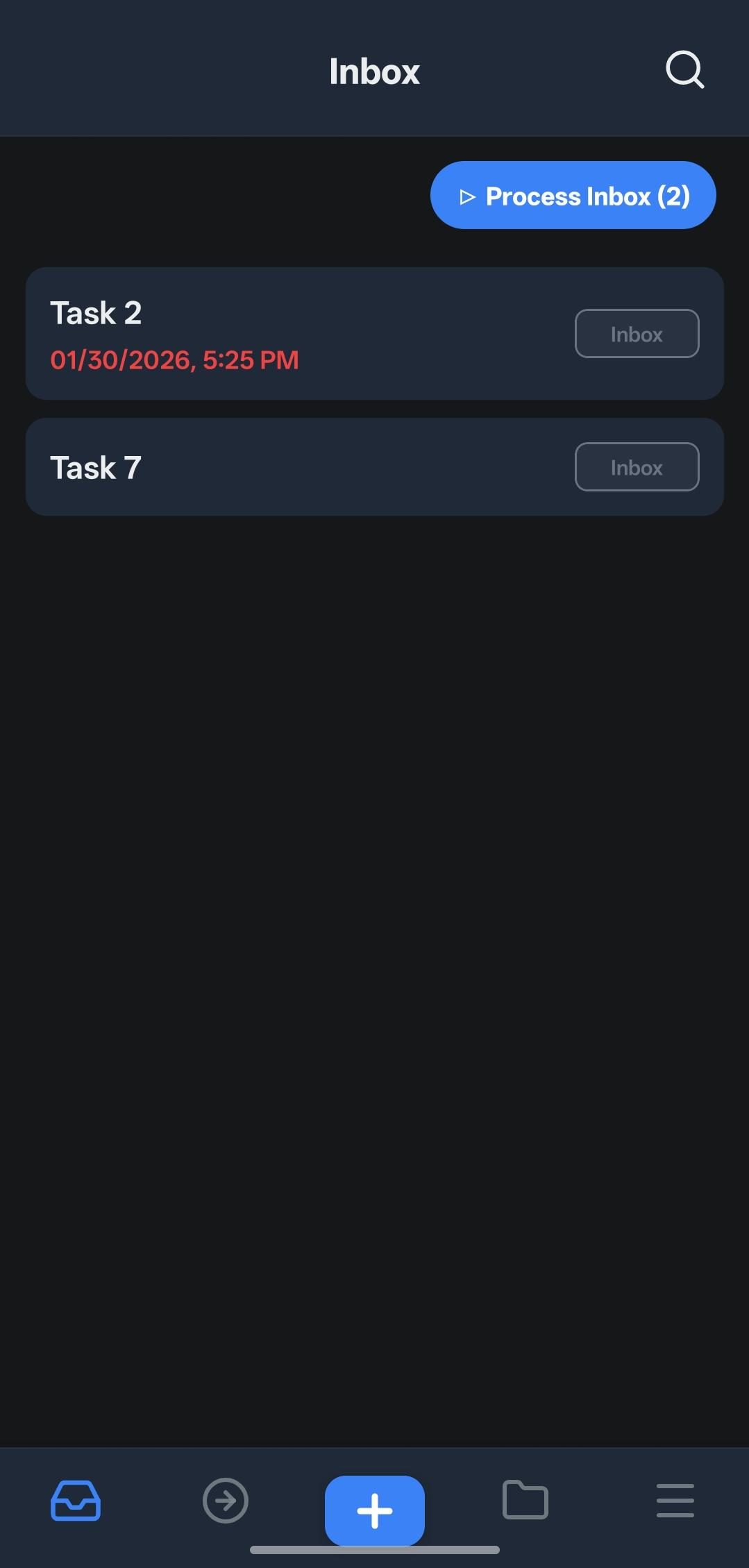 Screenshot of Mindwtr - GTD Task Manager
