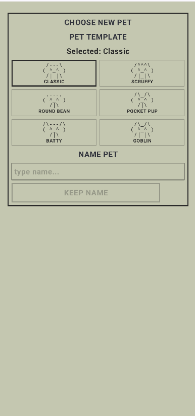 Screenshot of LCDPet
