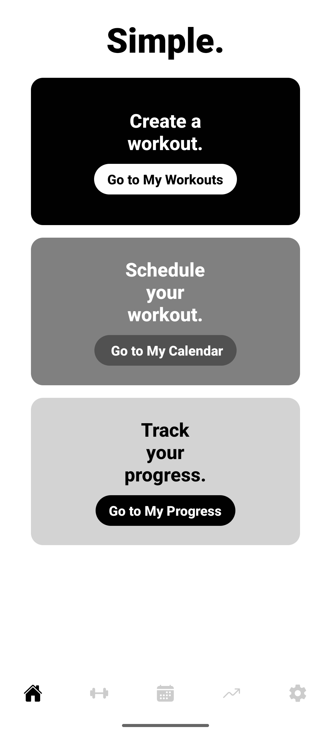 Screenshot of Simple. : Fitness Simplified.