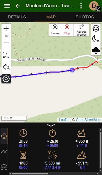 Screenshot of Trailence