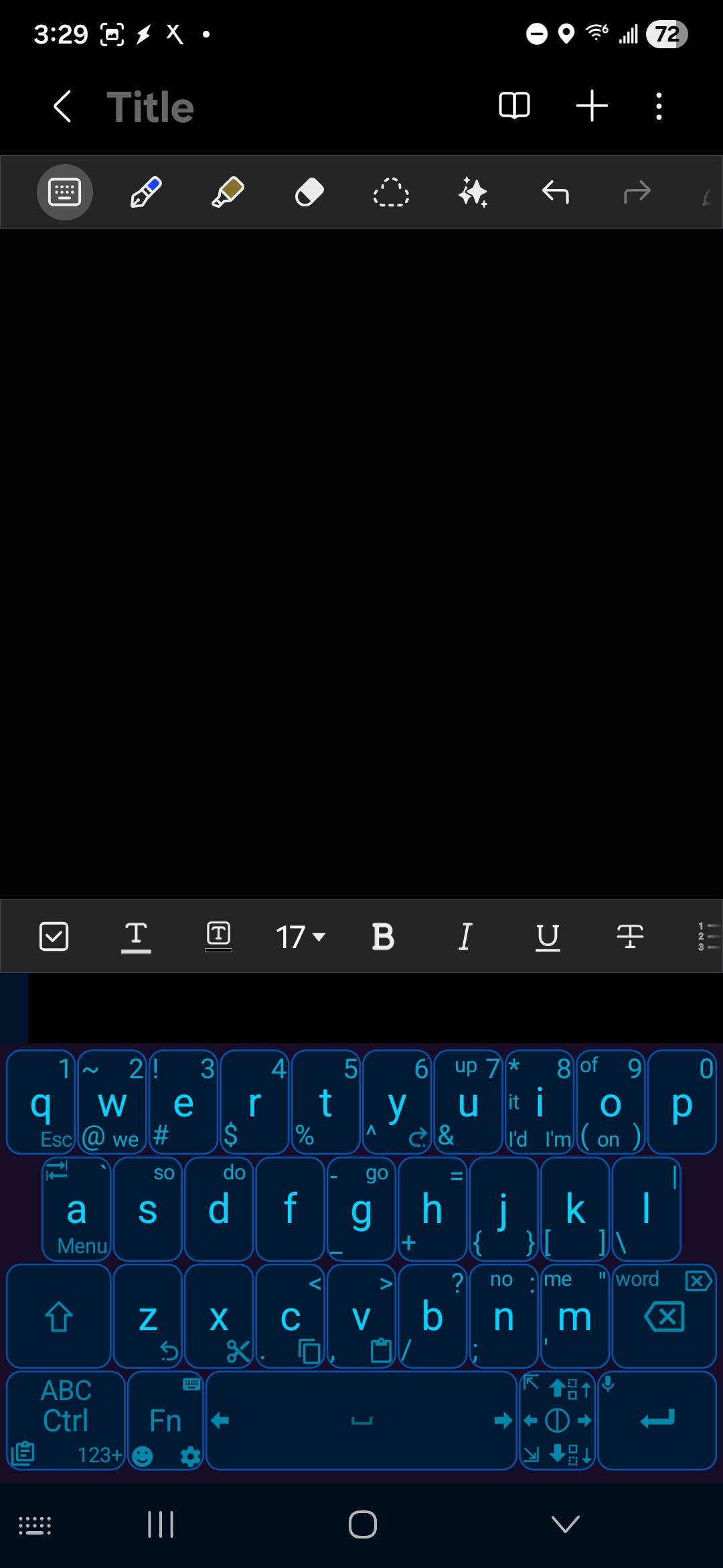Screenshot of CleverKeys