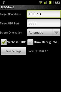 Screenshot of TUIOdroid