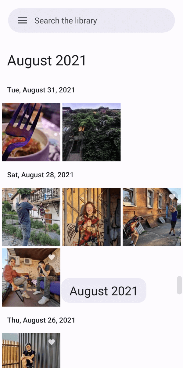 Screenshot of Gallery for PhotoPrism