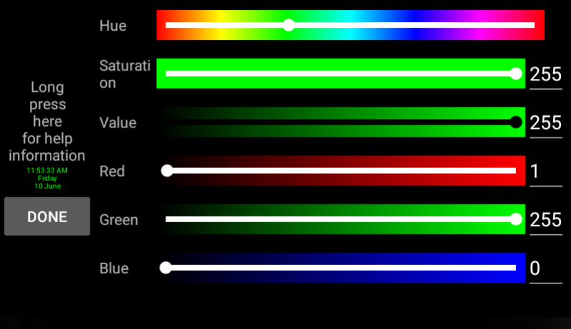 Screenshot of SecondsClock