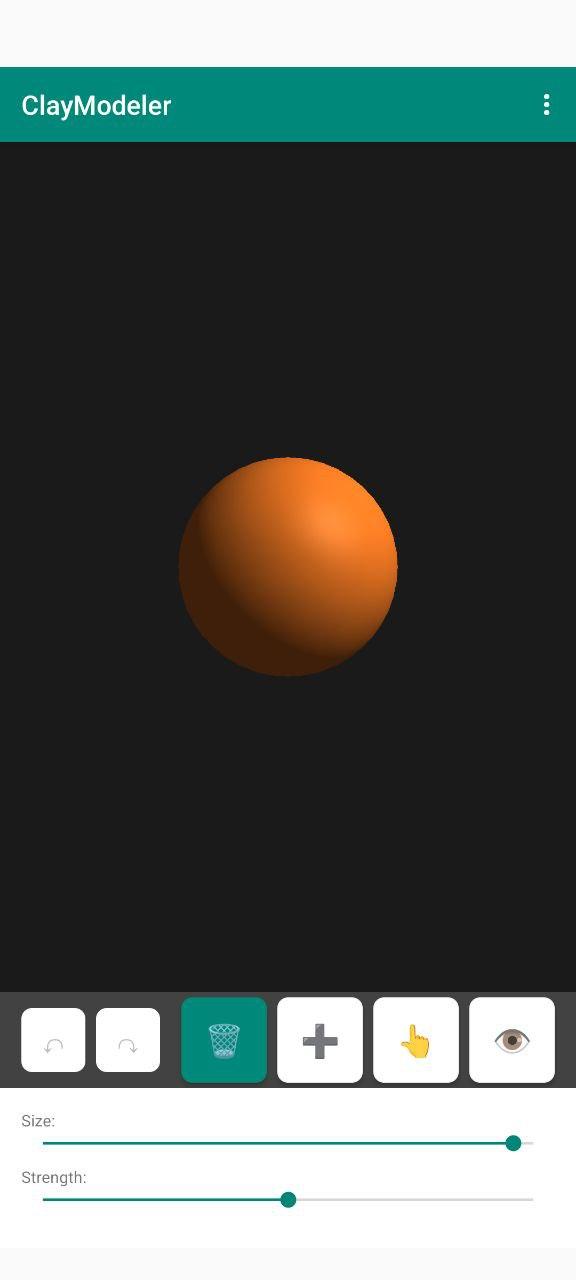 Screenshot of ClayModeller