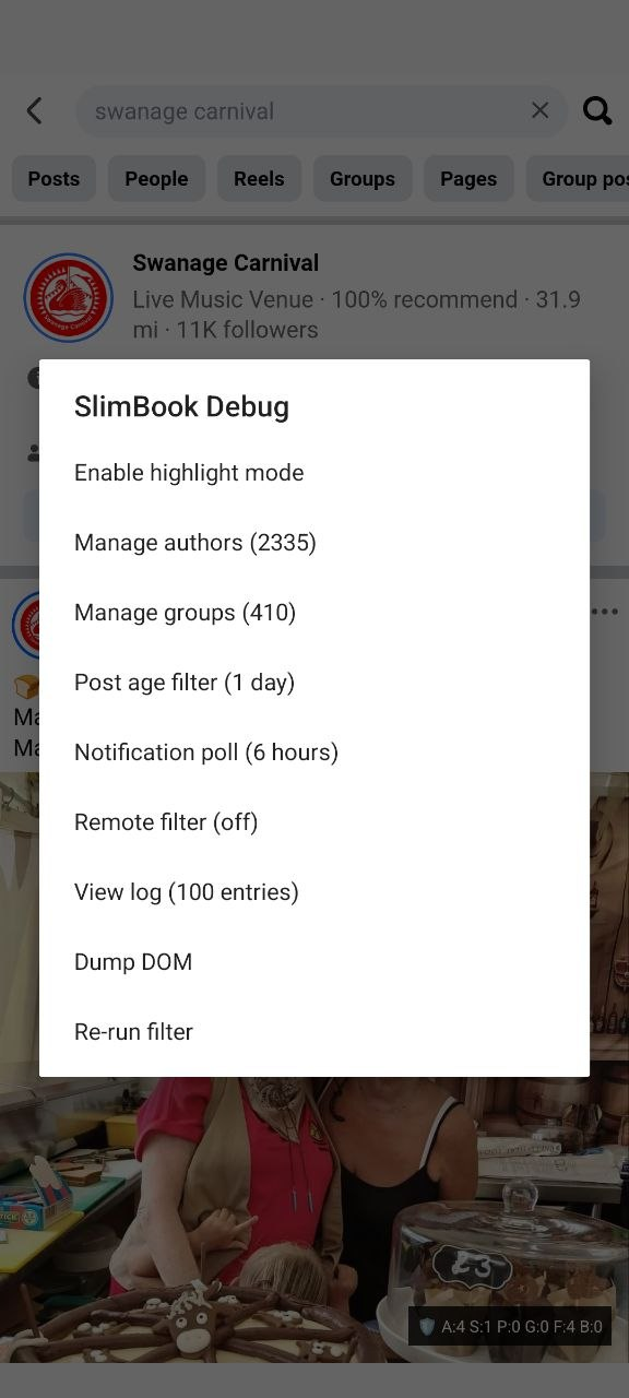 Screenshot of SlimBook