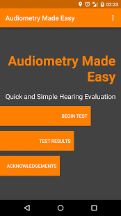 Screenshot of Audiometry Made Easy