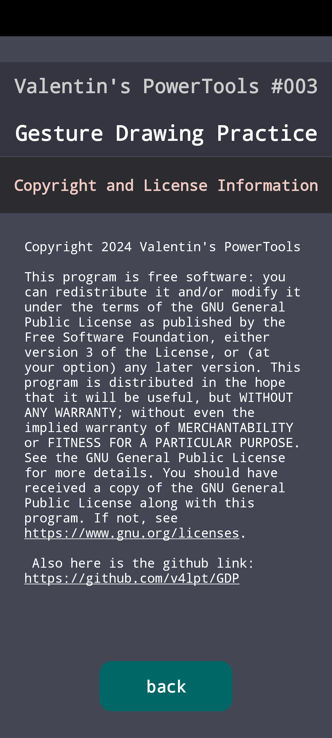 Screenshot of Valentin's PowerTools #003 - Gesture Drawing Pract