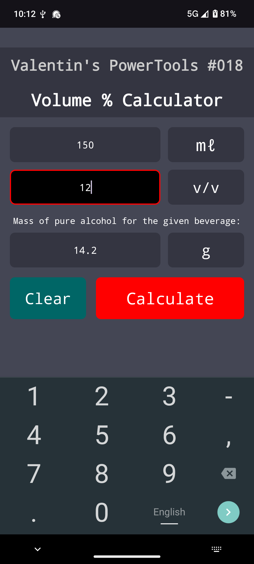 Screenshot of Valentin's PowerTools #018 - Volume Percent Calcul