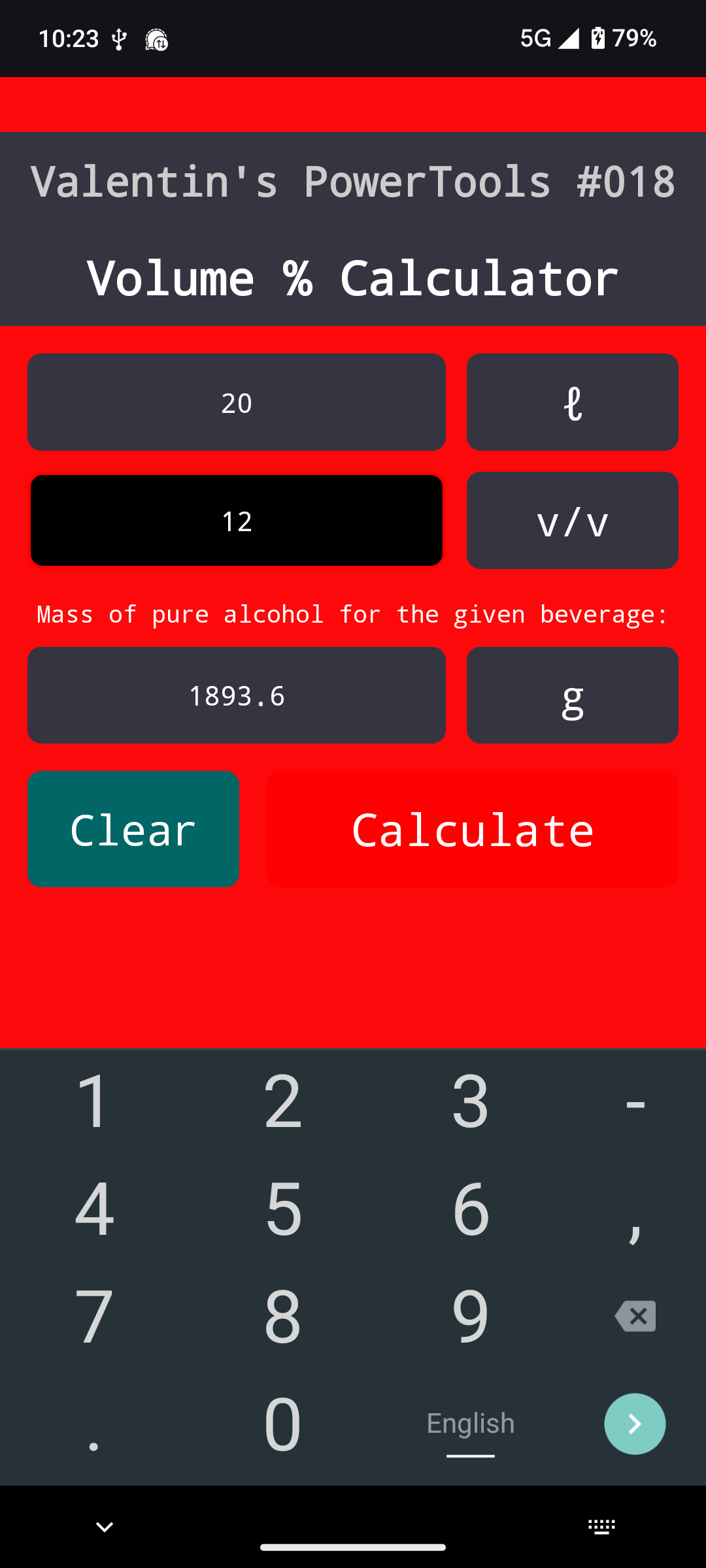Screenshot of Valentin's PowerTools #018 - Volume Percent Calcul