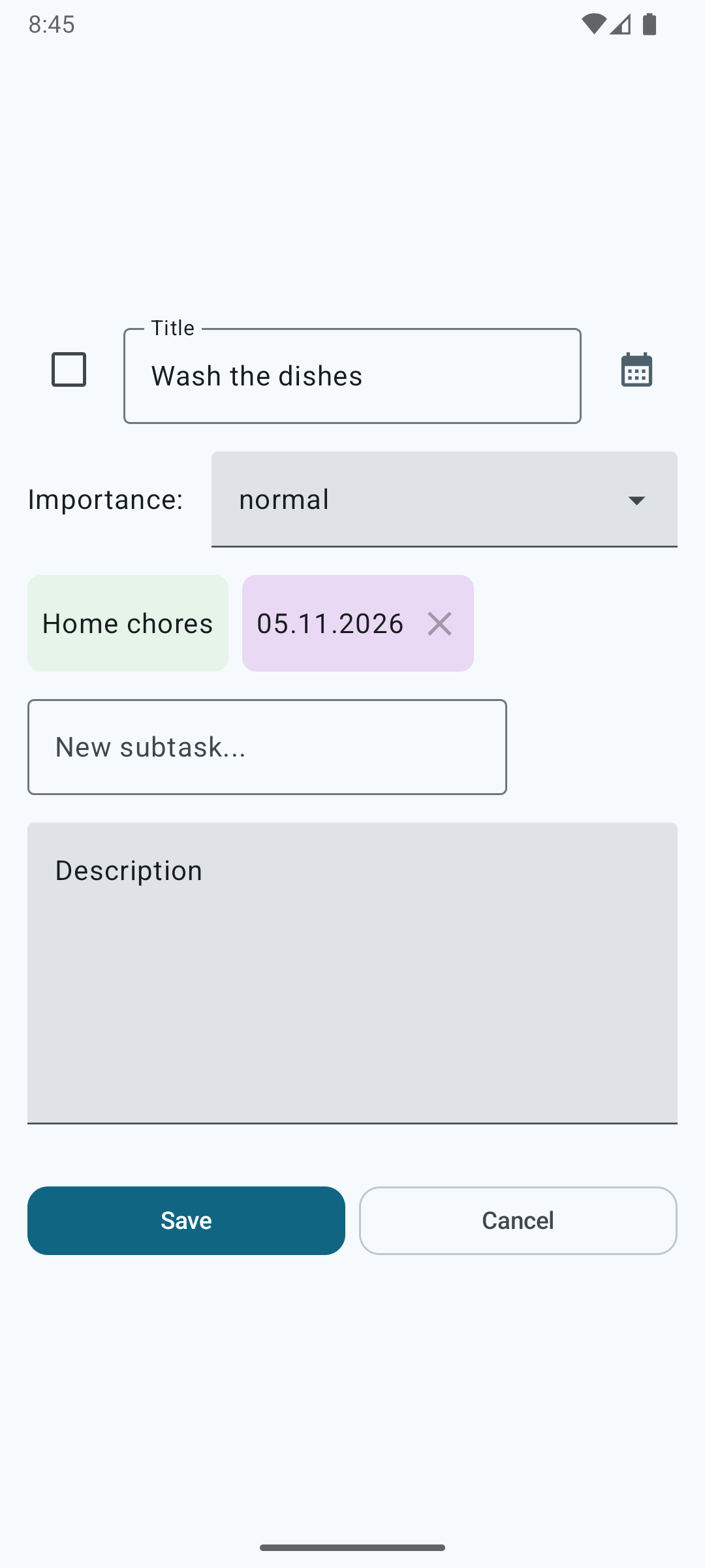 Screenshot of Autasker