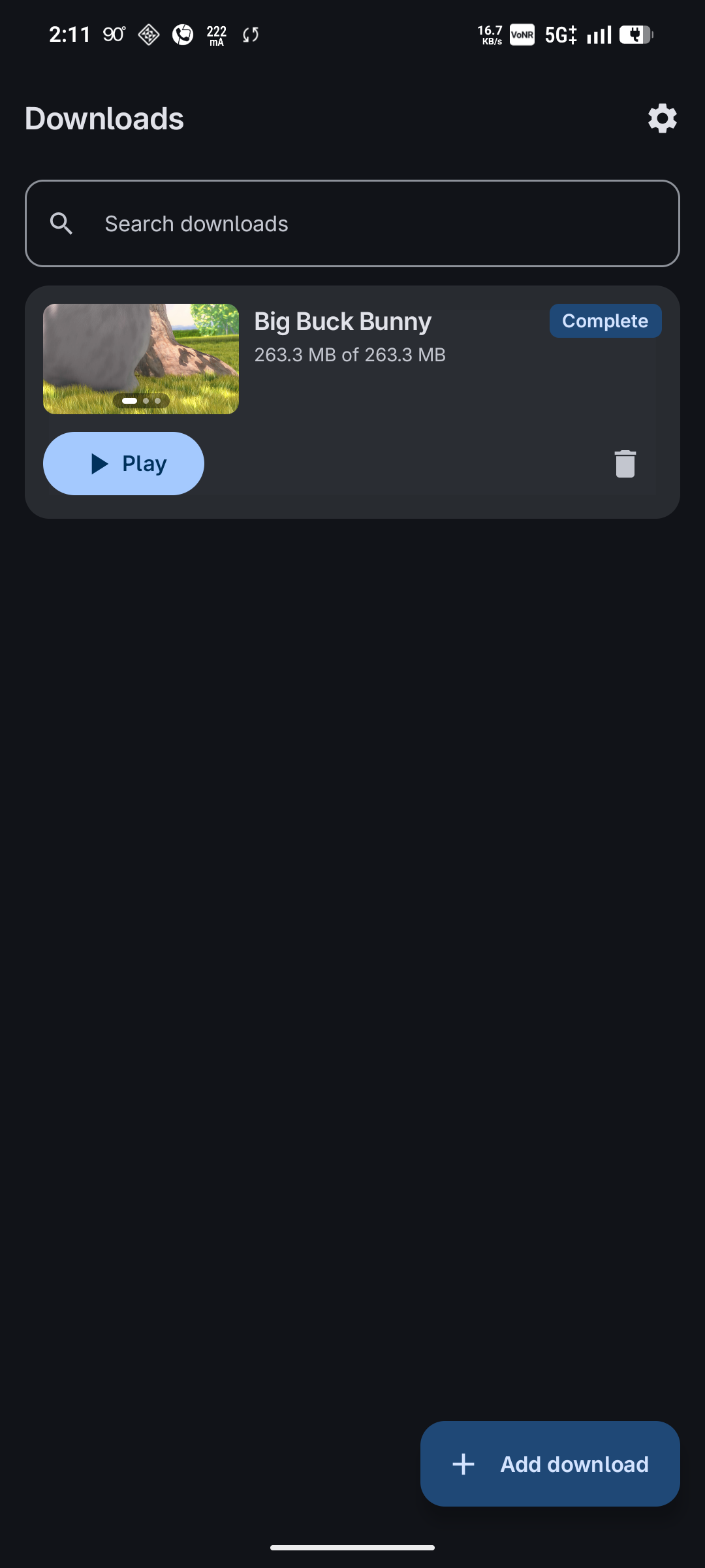 Screenshot of Torrent Player