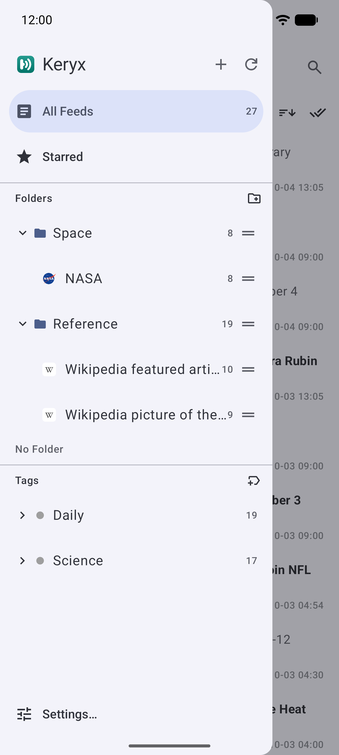 Screenshot of Keryx