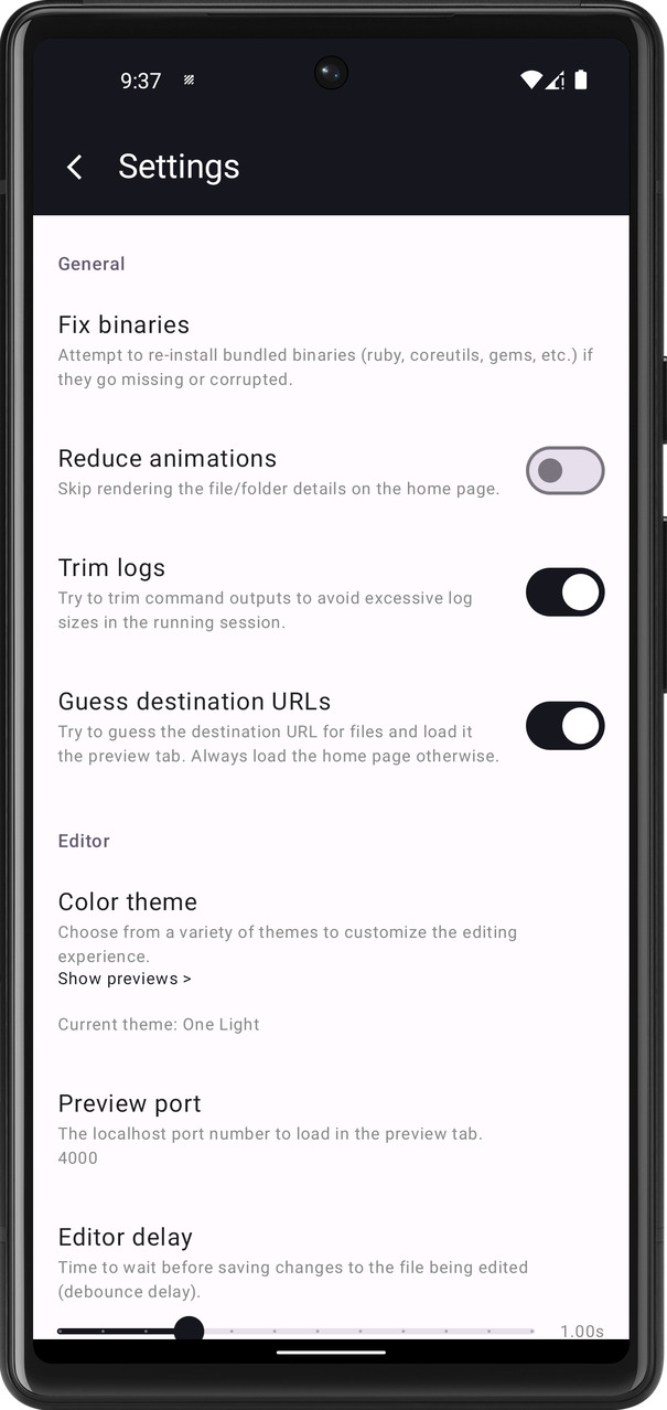 Screenshot of JekyllEx