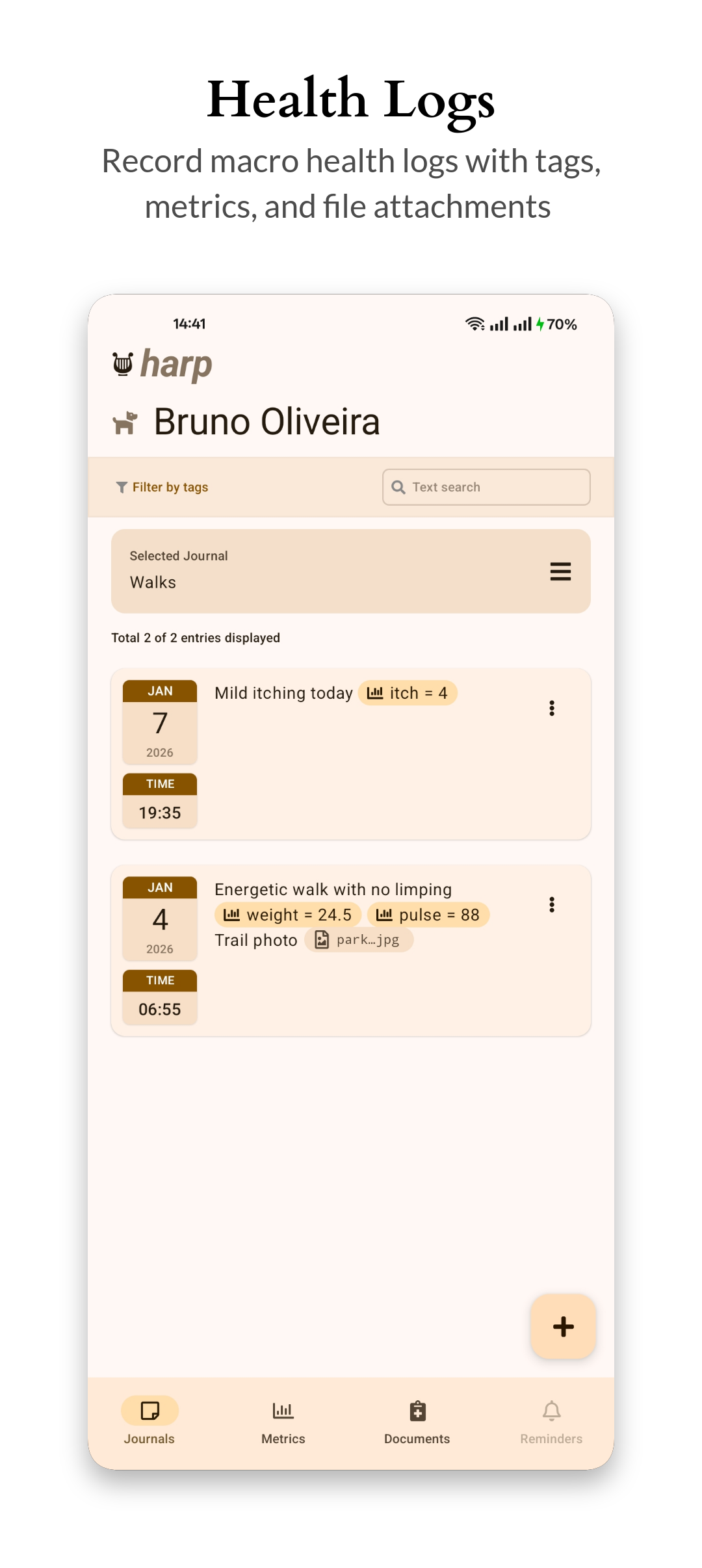 Screenshot of Harp