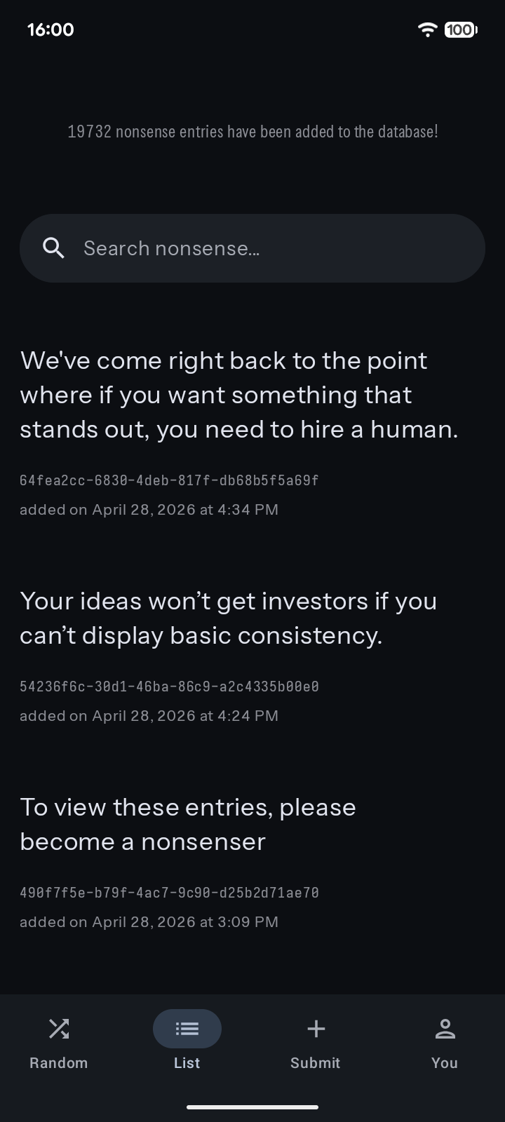 Screenshot of Nontrinsic