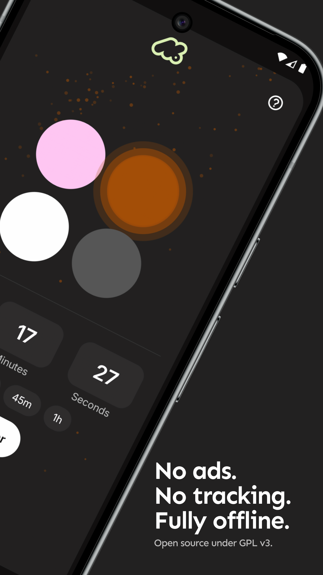 Screenshot of Metiq: noise & ambient sounds