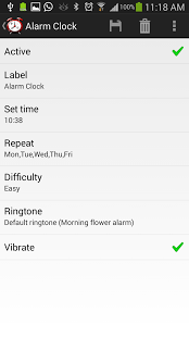 Screenshot of Alarm Clock